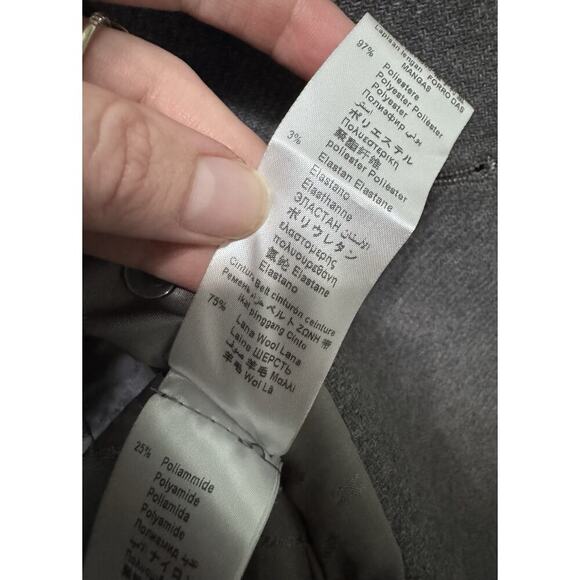 Elisabetta Franchi Double Breasted Gray Wool Trench Coat Size 40 - Picture 16 of 16